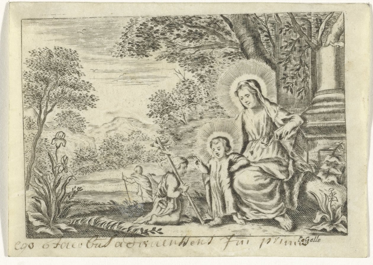 Holy Family with John the Baptist by Cornelis Galle (II)