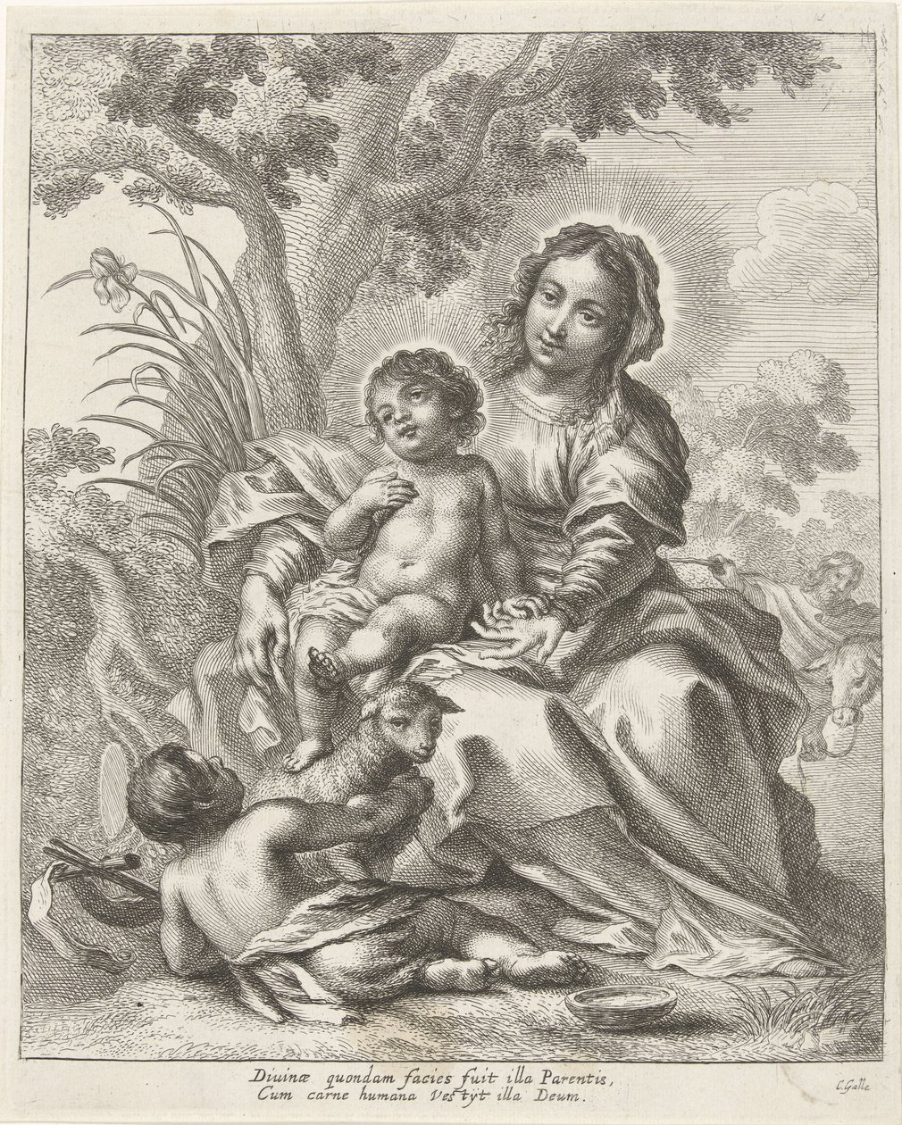 Holy Family with John the Baptist as a Child by Cornelis Galle (II)