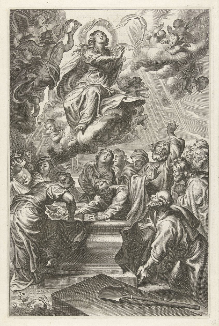 Ascension of Mary by Cornelis Galle (II)