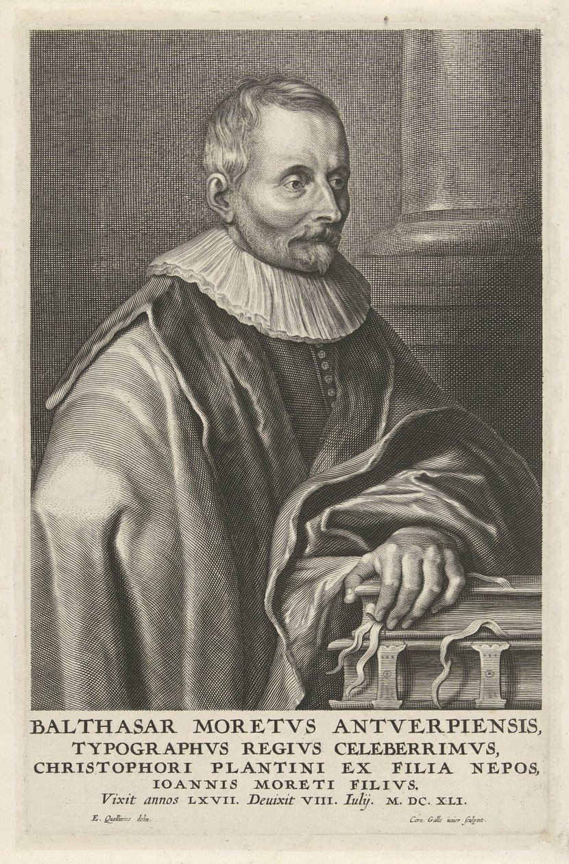 Portrait of Balthasar Moretus by Cornelis Galle (II)