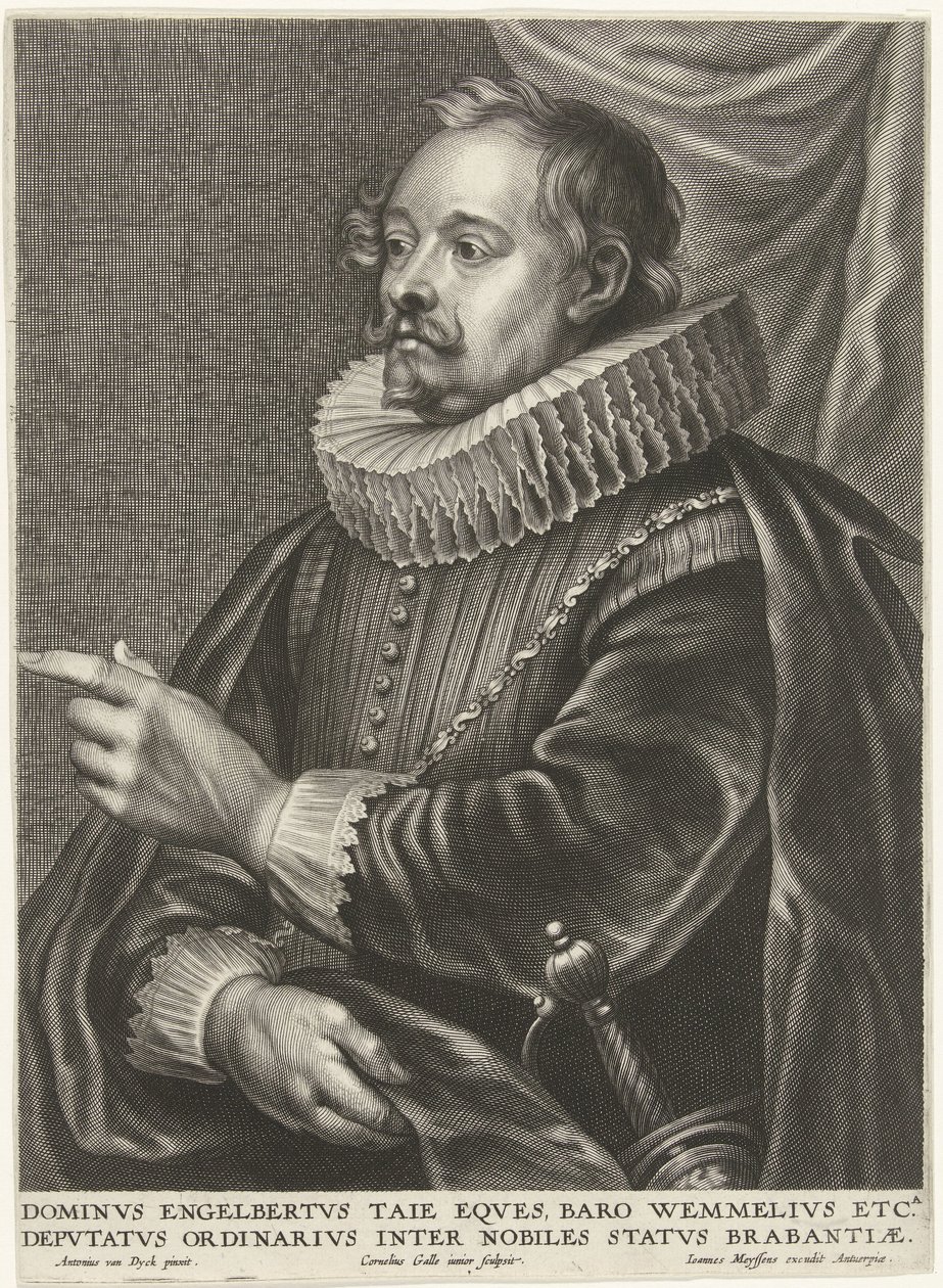 Portrait of Engelbert Tajé, Baron of Wemmel by Cornelis Galle (II)