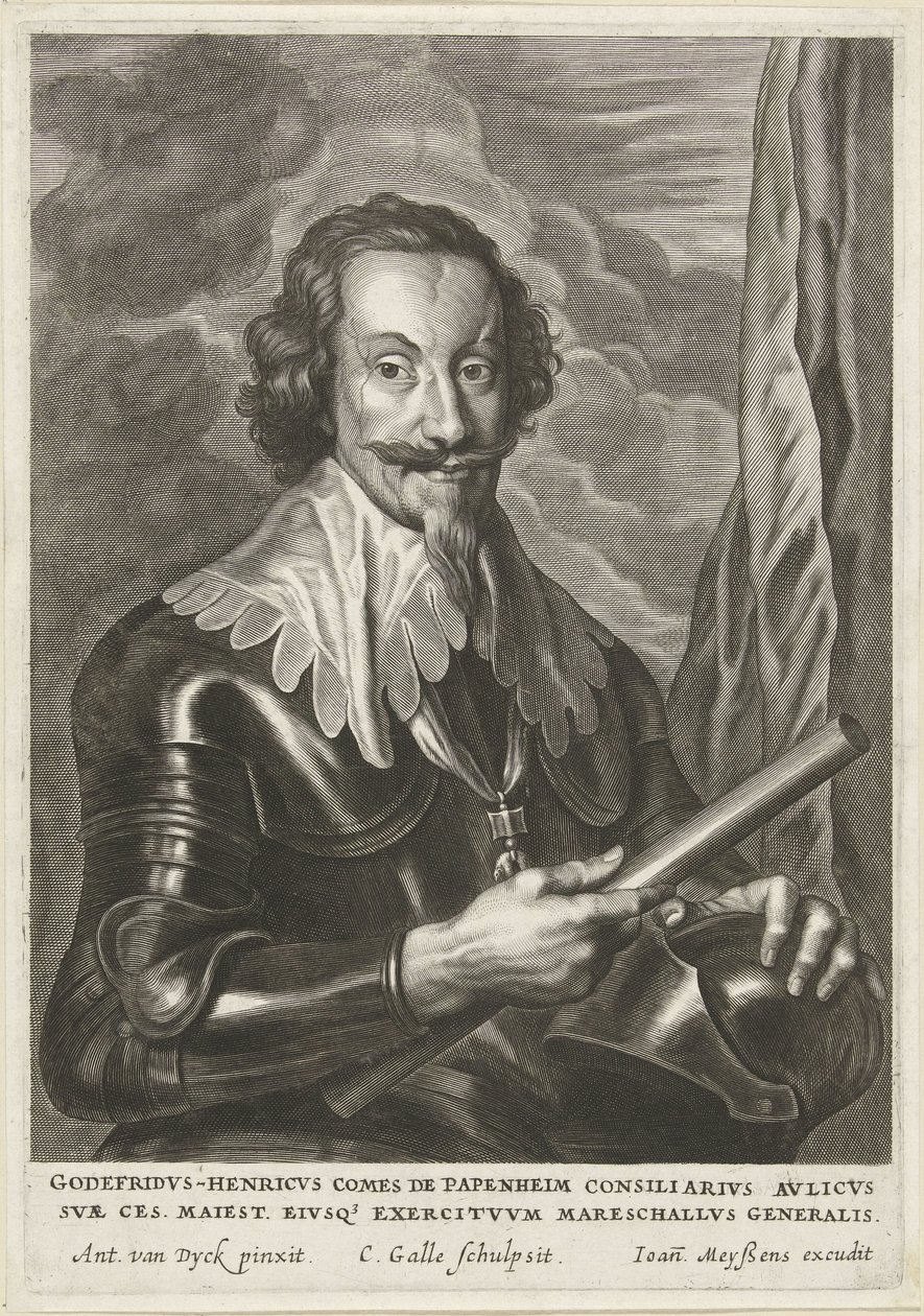 Portrait of Gottfried Heinrich, Count of Pappenheim by Cornelis Galle (II)