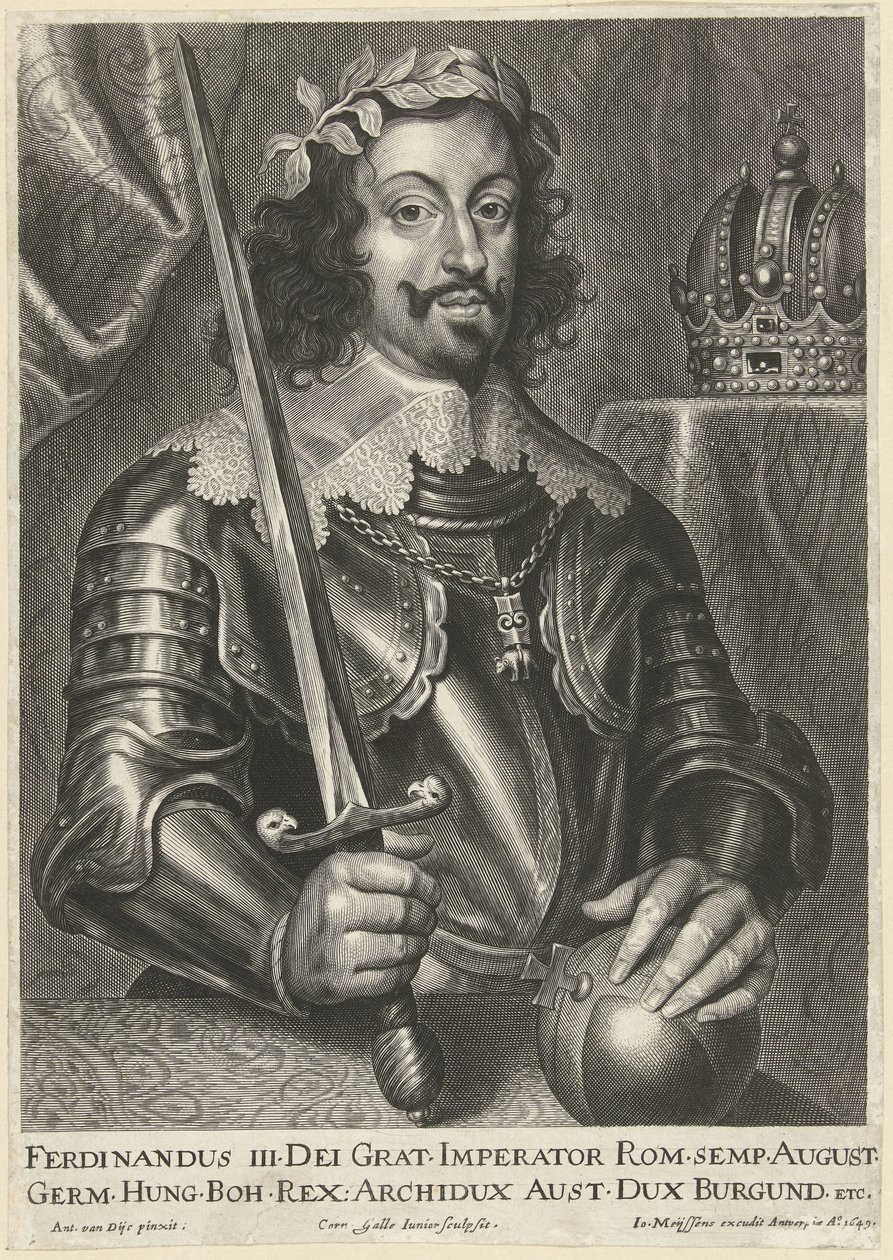 Portrait of Emperor Ferdinand III by Cornelis Galle (II)