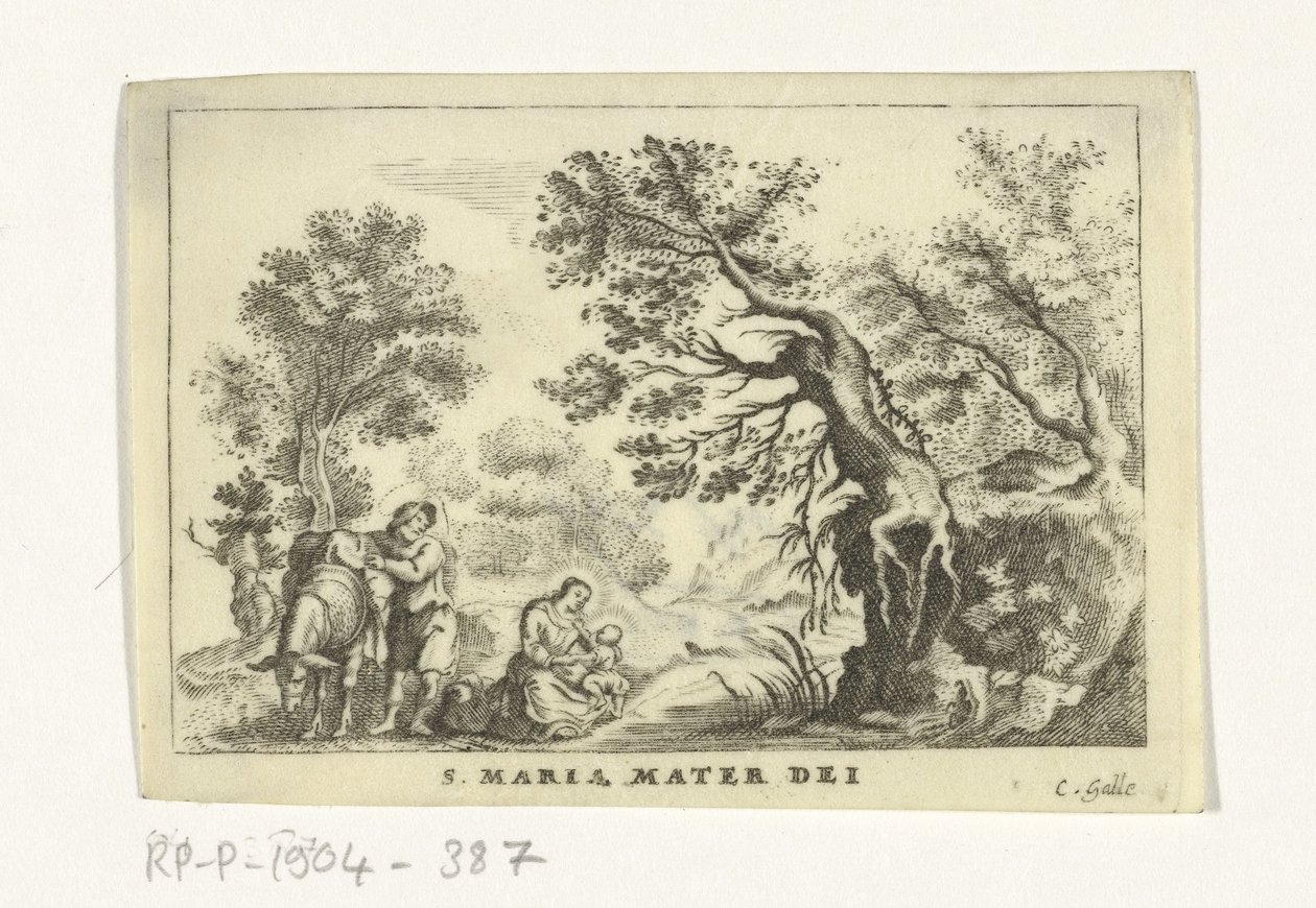 Rest on the Flight into Egypt by Cornelis Galle (II)