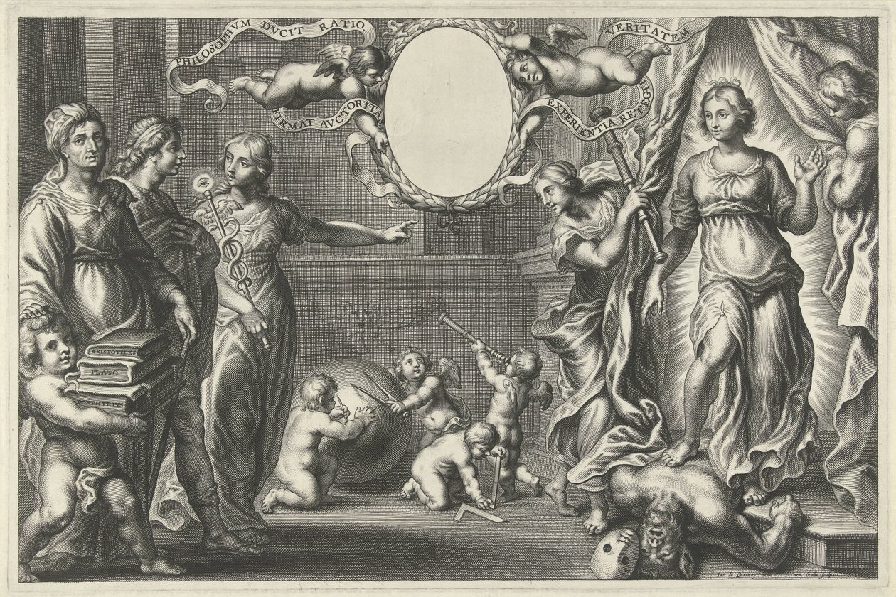 Reason and Philosophy Show a Young Man the Truth by Cornelis Galle (II)