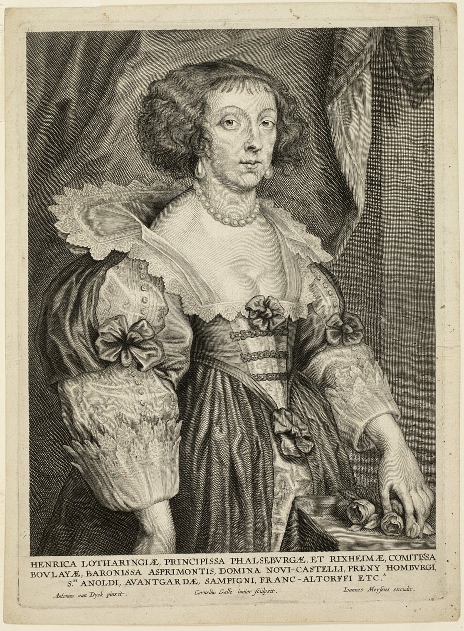 Henriette of Lorraine by Cornelis Galle II