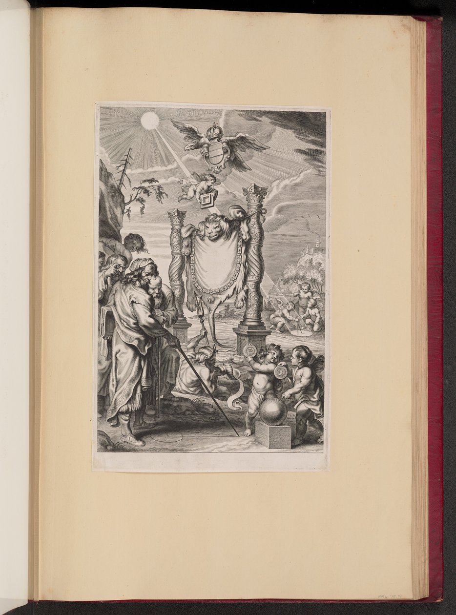 Title Page for G. de St. Vincent, Opus Geometricum Quadraturae Circuli by Cornelis Galle II after Abraham Diepenbeeck