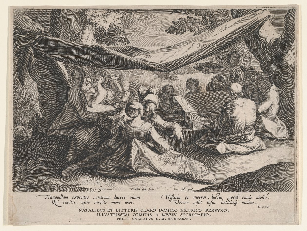 Musical Party in the Open Air by Cornelis Galle I