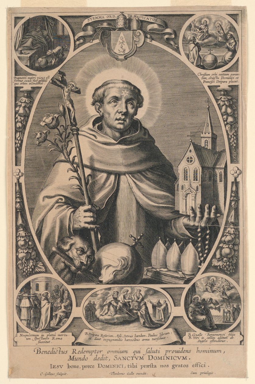 Saint Dominic by Cornelis Galle I