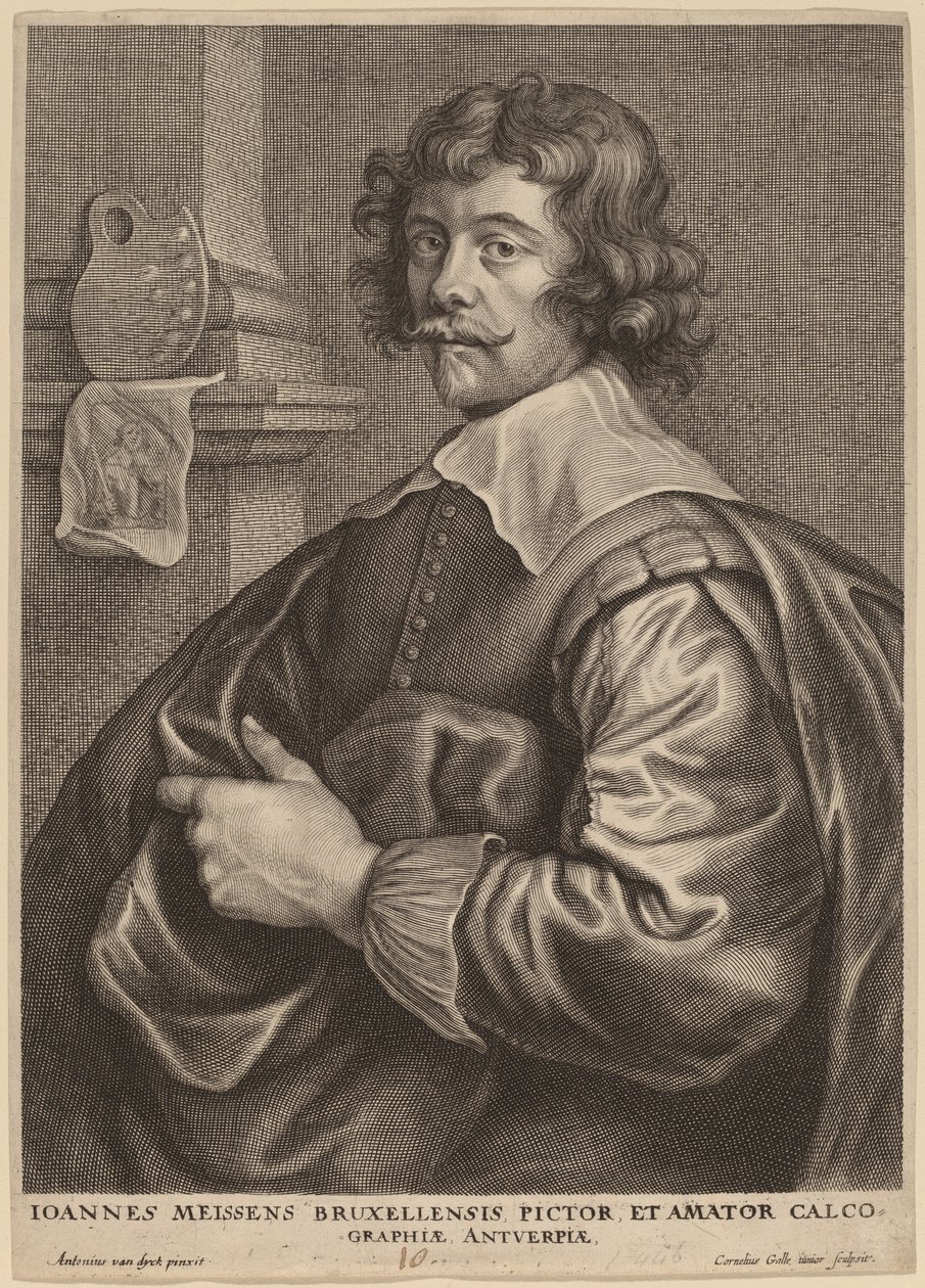 Joannes Meyssens by Cornelis Galle I after Sir Anthony van Dyck
