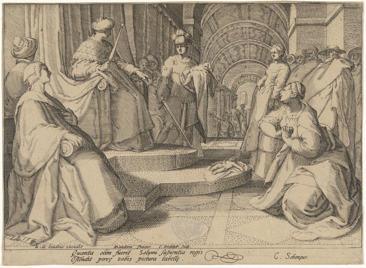Judgment of Solomon by Cornelis Jacobsz. Drebbel