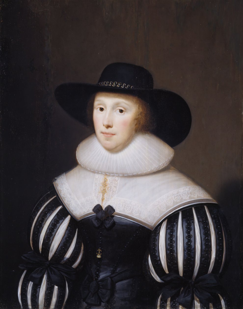 Portrait of Grace Bradbourne, Wife of Thomas Holte by Cornelis Janssens van Ceulen