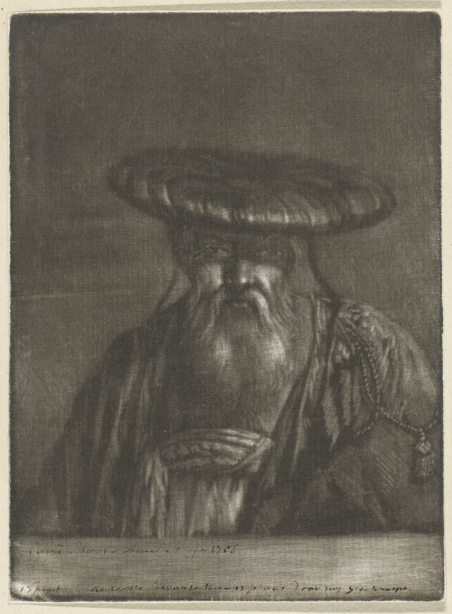Oriental Man by Cornelis Ploos van Amstel (signed by artist)