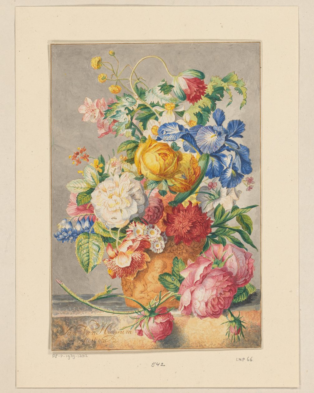 Flower Still Life by Cornelis Ploos van Amstel