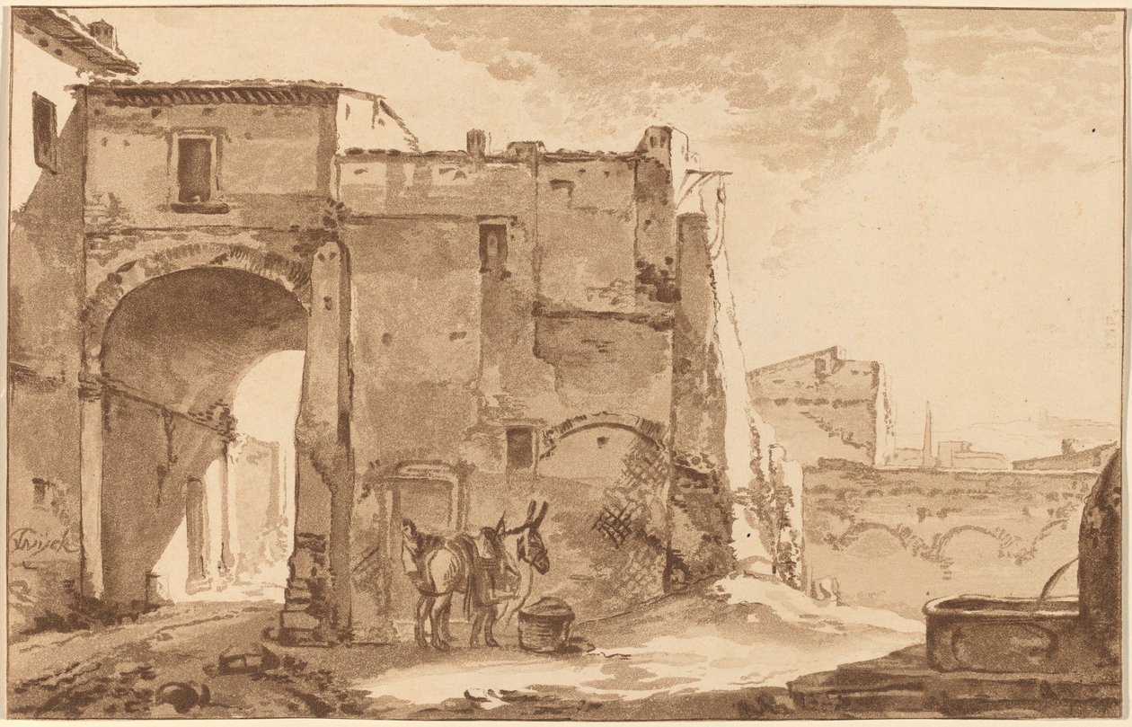 Gateway with Traveler and Mule by Cornelis Ploos van Amstel