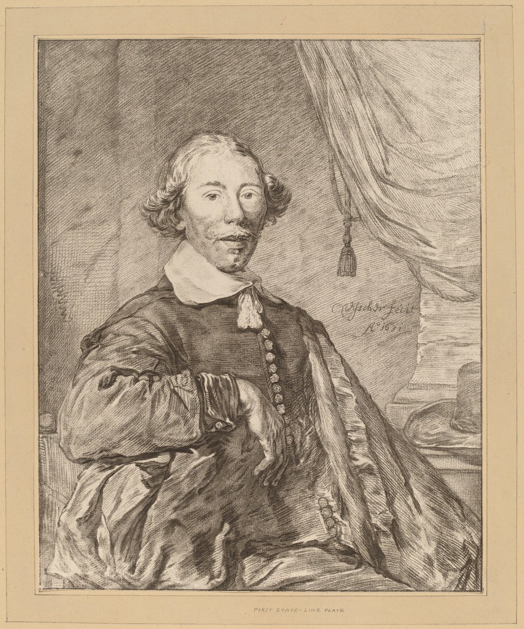 Portrait of a Seated Man by Cornelis Ploos van Amstel