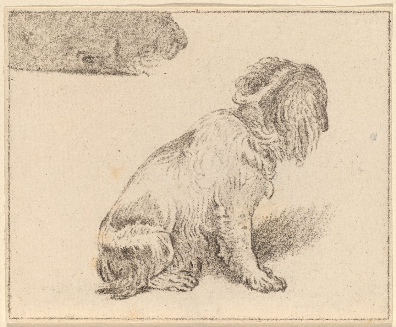 Seated Dog by Cornelis Ploos van Amstel