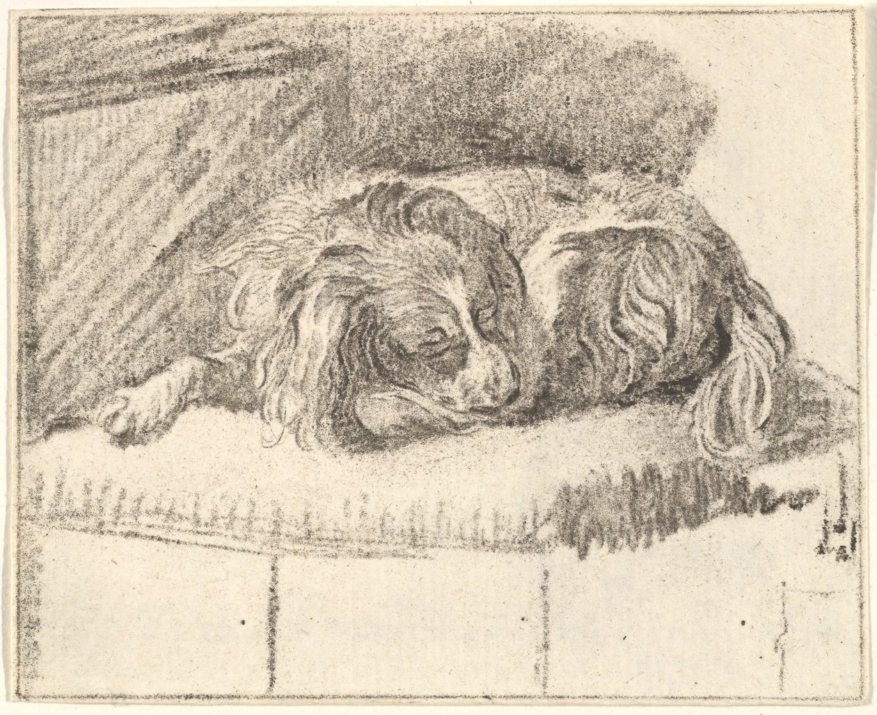 Sleeping Dog, 1777 by Cornelis Ploos van Amstel