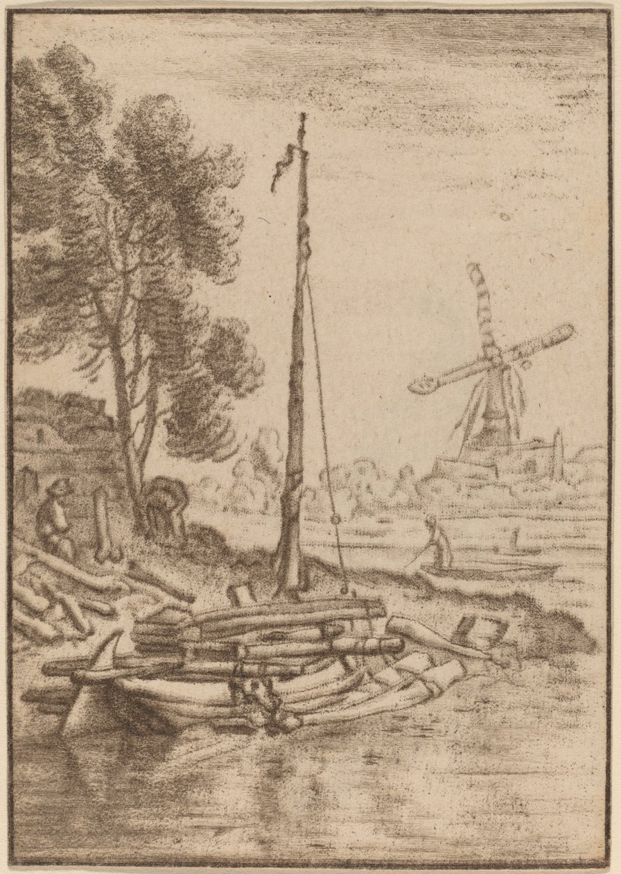 Winding River, 1761, published 1765 by Cornelis Ploos van Amstel