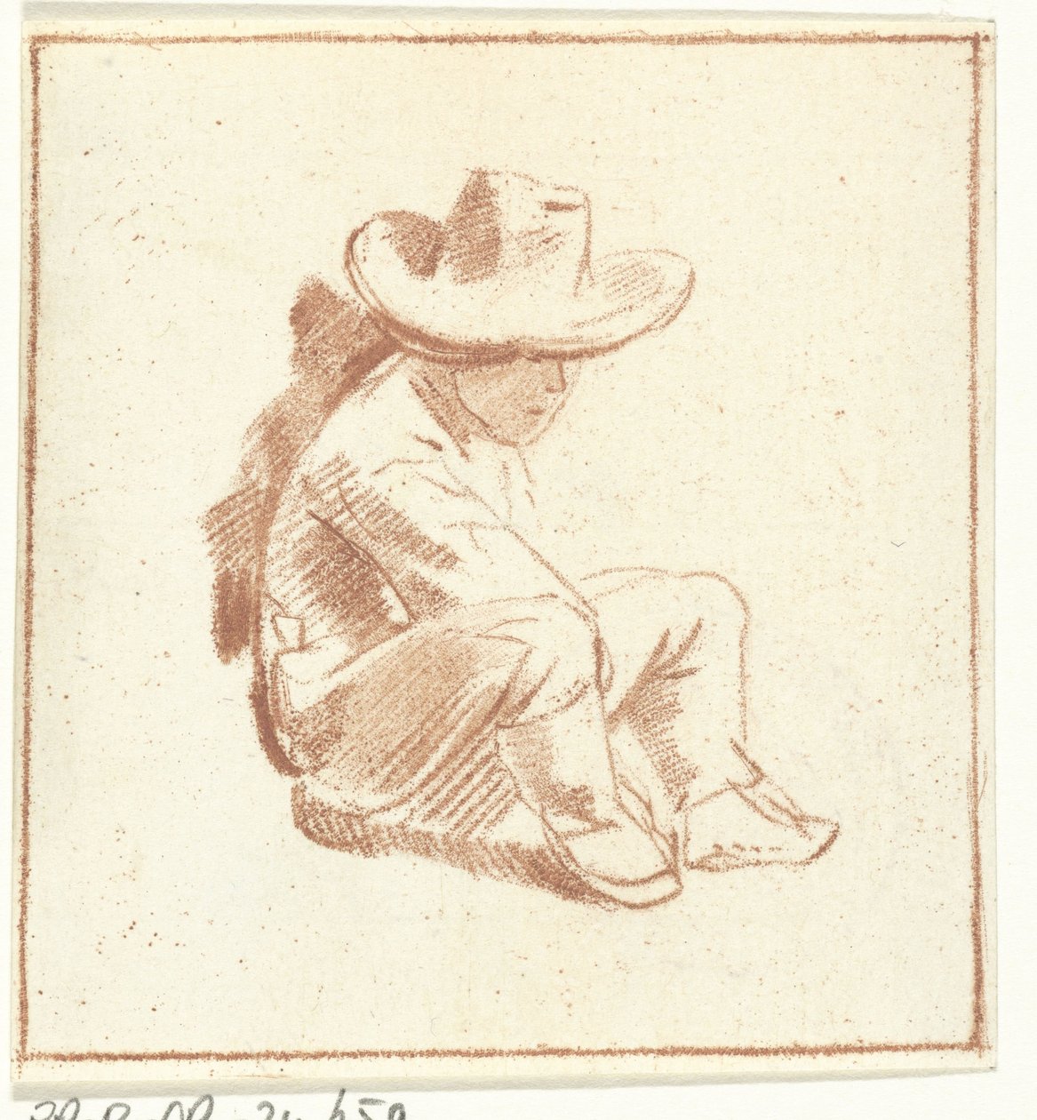 Seated Boy by Cornelis Ploos van Amstel