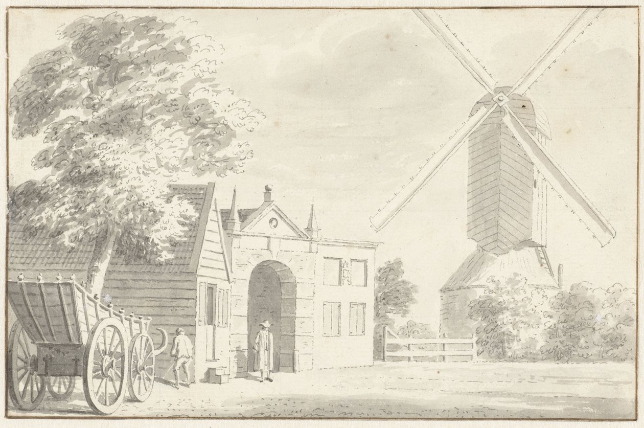 Noordeinder Gate at Monnickendam by Cornelis Pronk