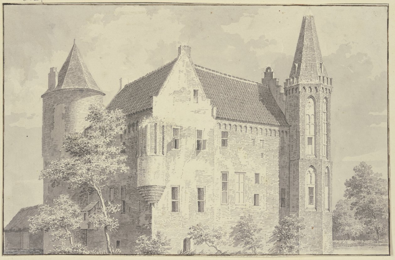 Croy Castle in the Village of Aarle-Rixtel by Cornelis Pronk