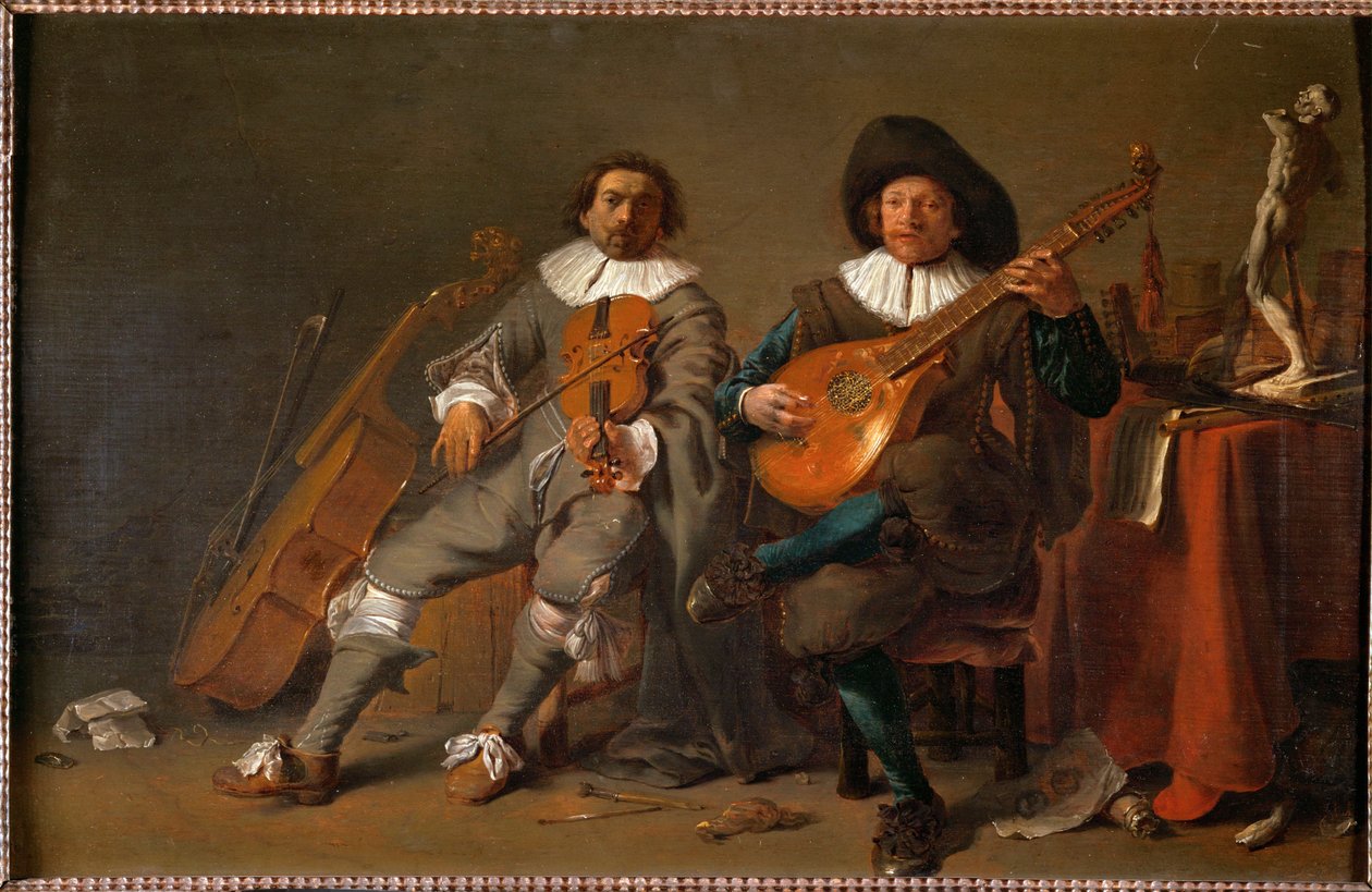 The Duet (with self-portrait) by Cornelis Saftleven