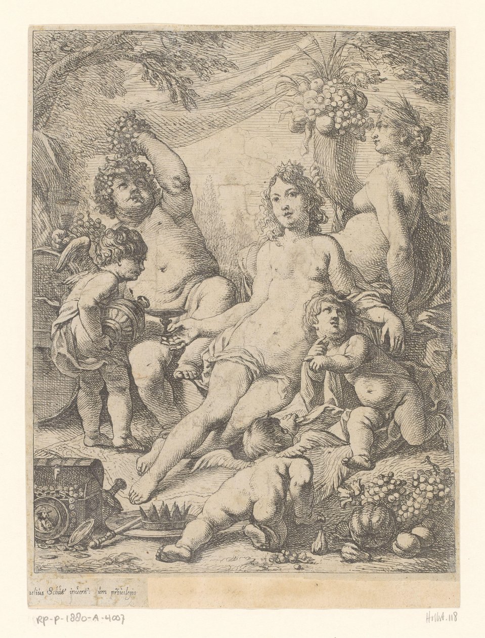 Bacchus, Venus, and Ceres by Cornelis Schut (I)