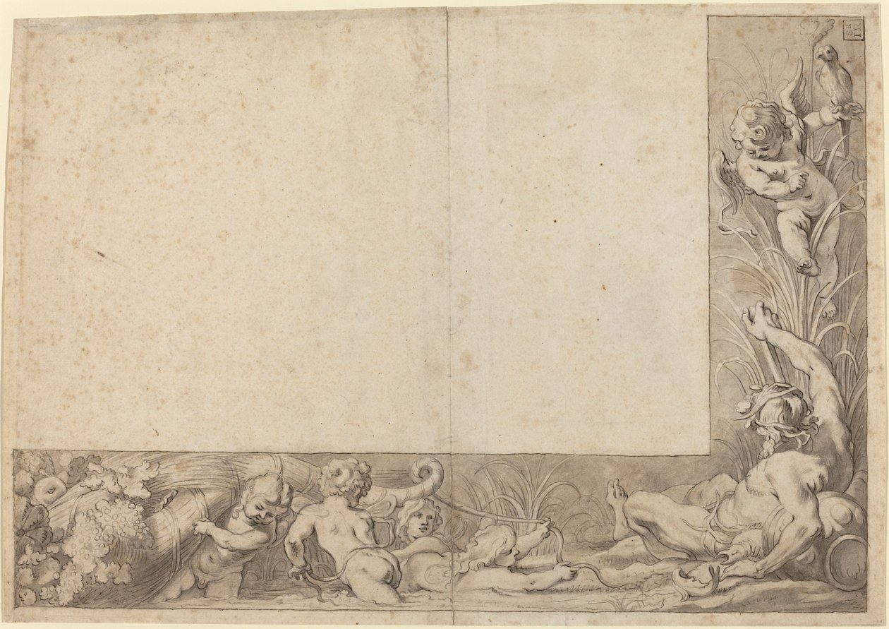 River God with Putti by Cornelis Schut I