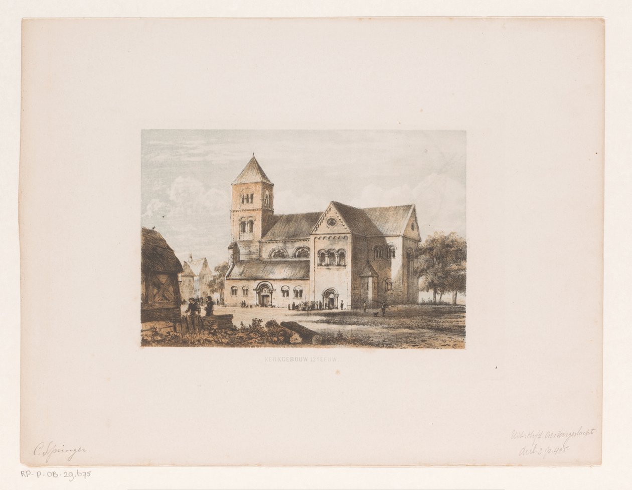 Twelfth-century Church by Cornelis Springer