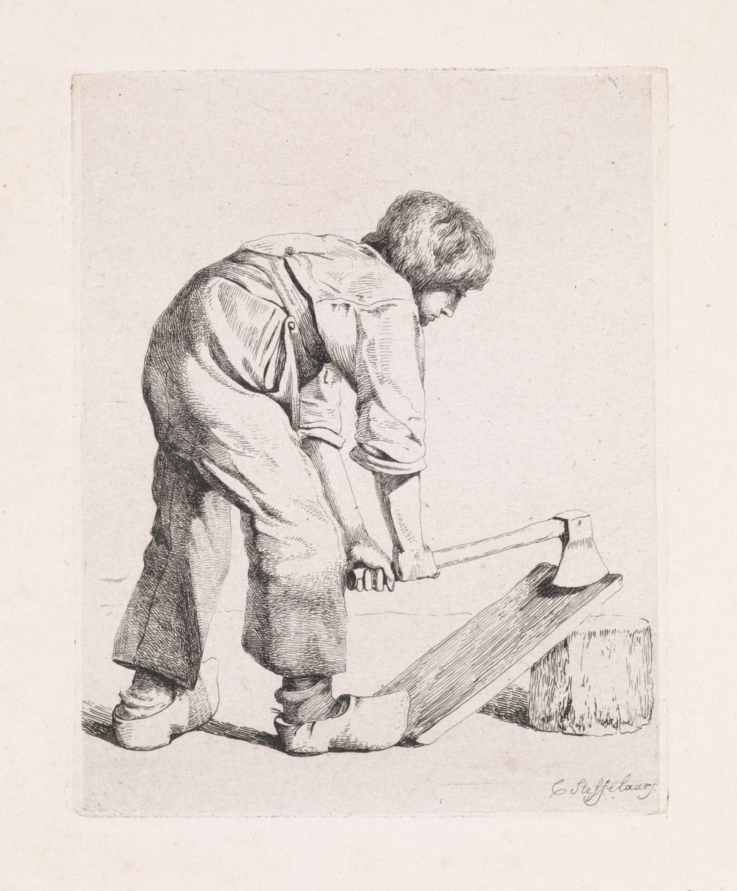 The Wood Splitter (Fourth Suite) by Cornelis Steffelaar