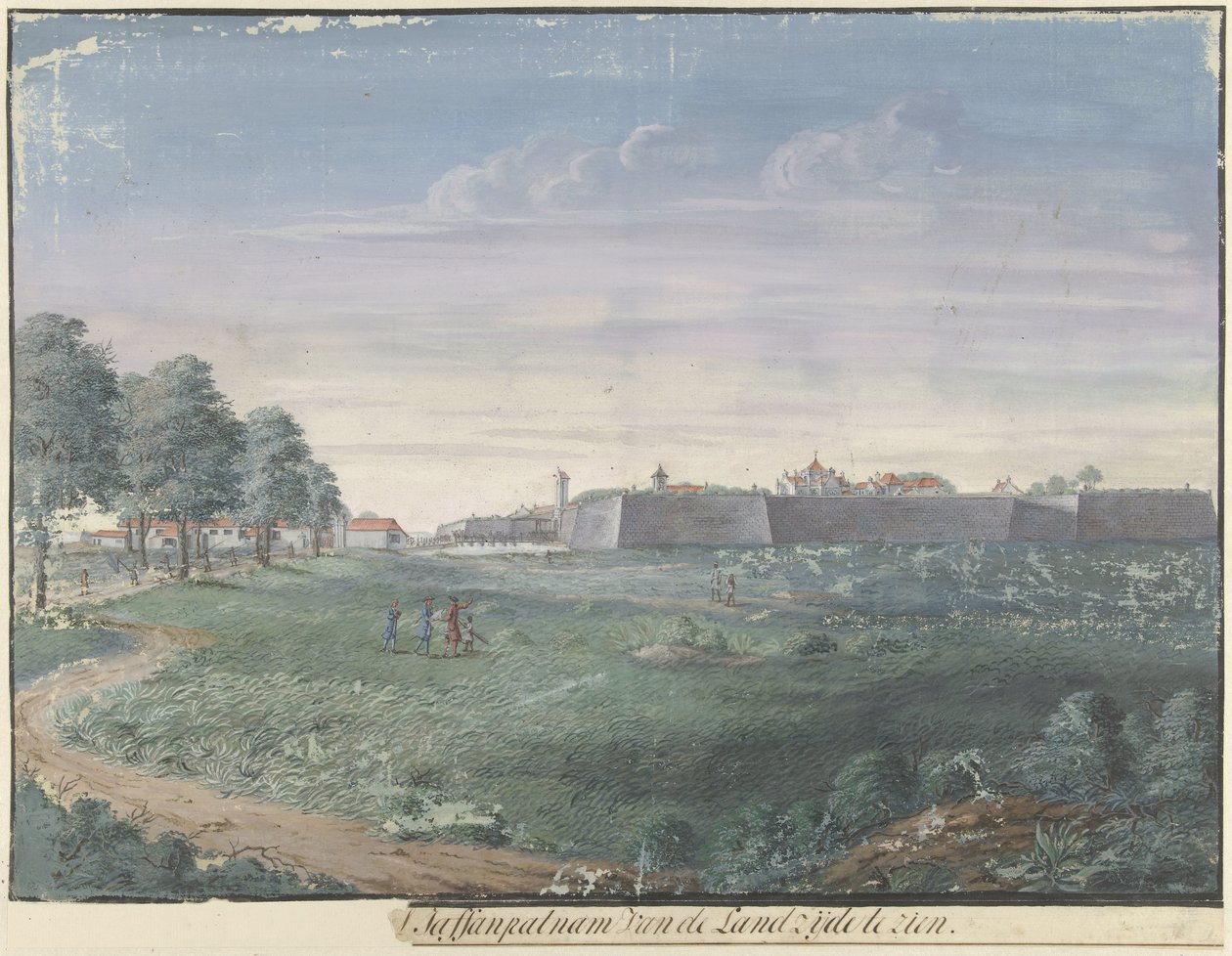 Fort Jaffnapatnam on Ceylon by Cornelis Steiger