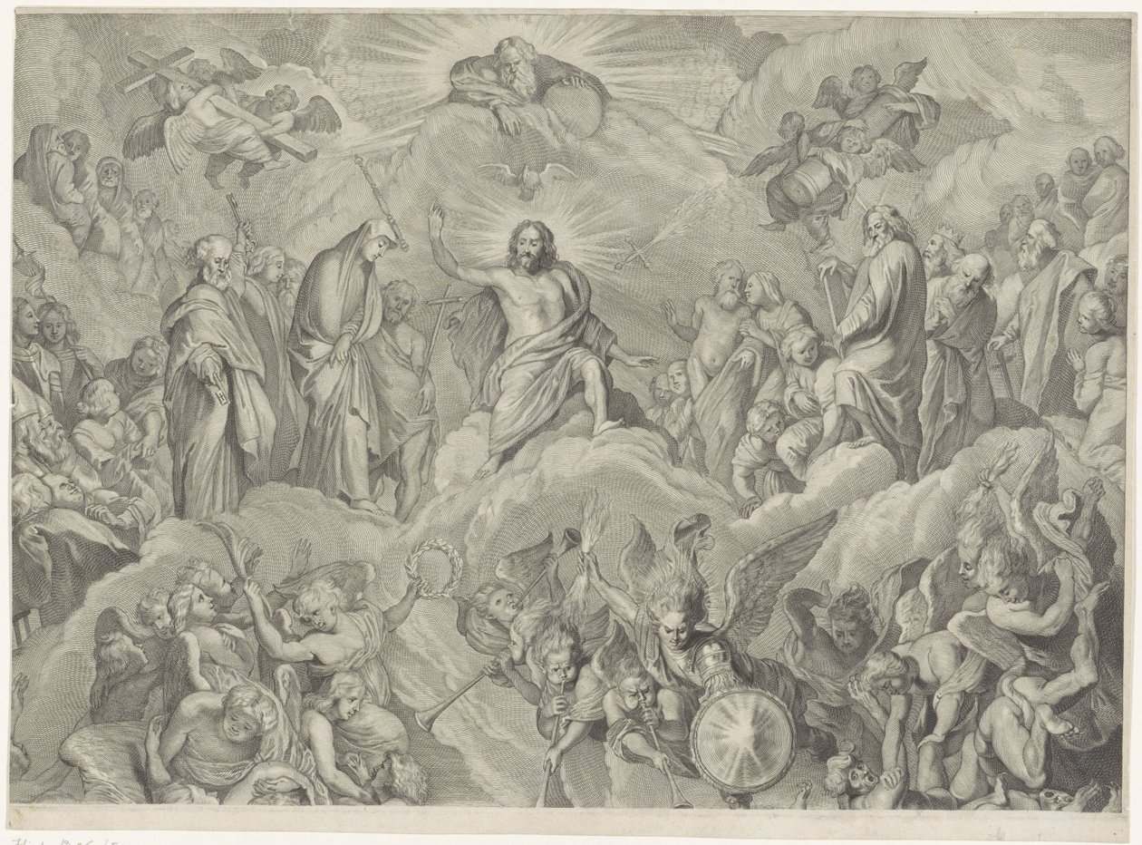 Last Judgment (Upper Plate) by Cornelis Visscher (II)