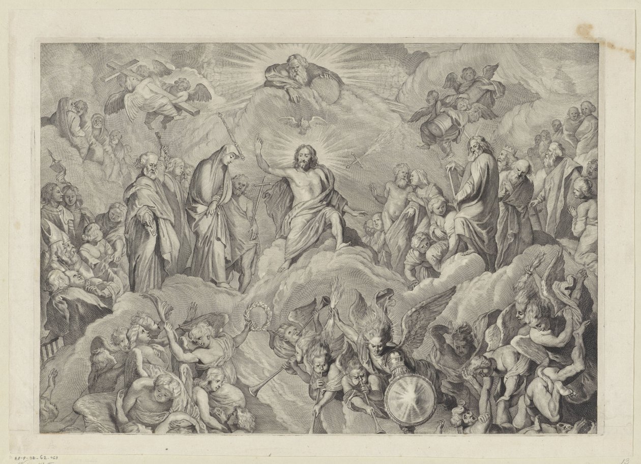 Last Judgment (Upper Plate) by Cornelis Visscher (II)