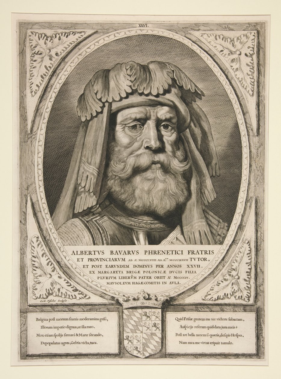 Albertus Bavarus Phrenetici Fratris and Provinces by Cornelis Visscher