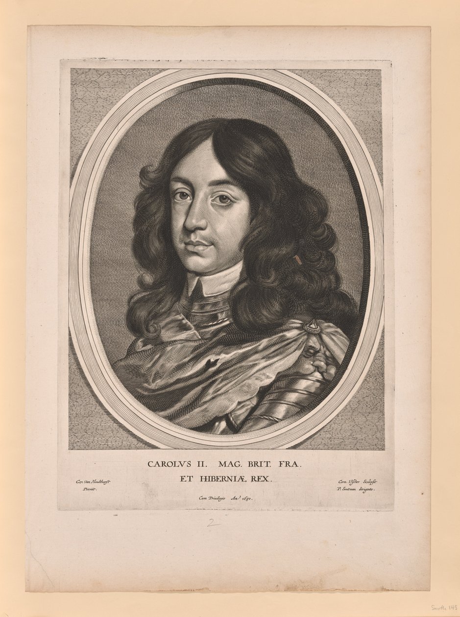 Charles II, King of England, from Effigies Variae by Cornelis Visscher