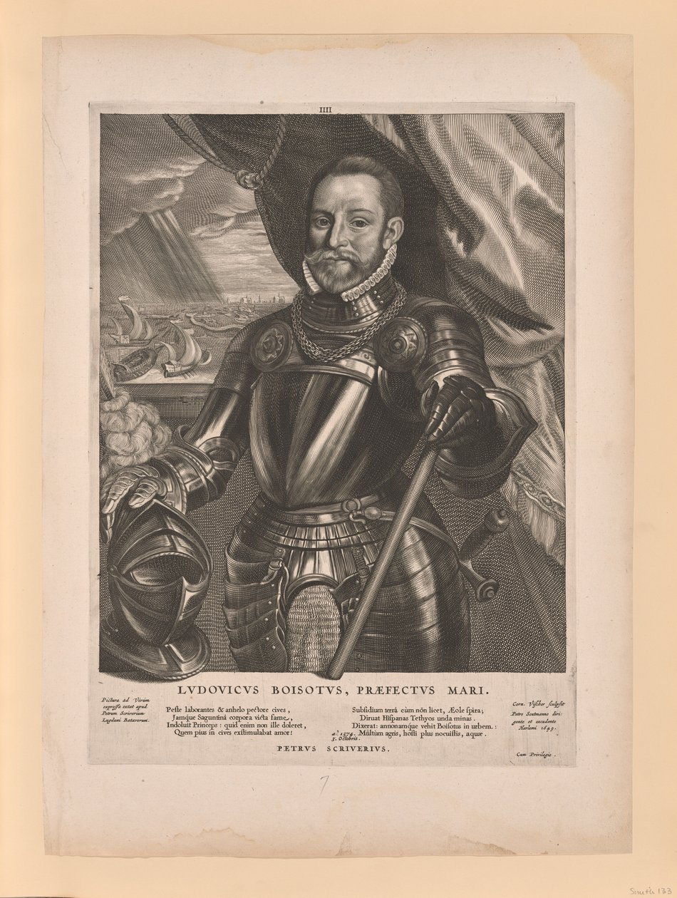 Lodewijk van Boisot, Admiral of Zeeland, from Quatuor Personae by Cornelis Visscher