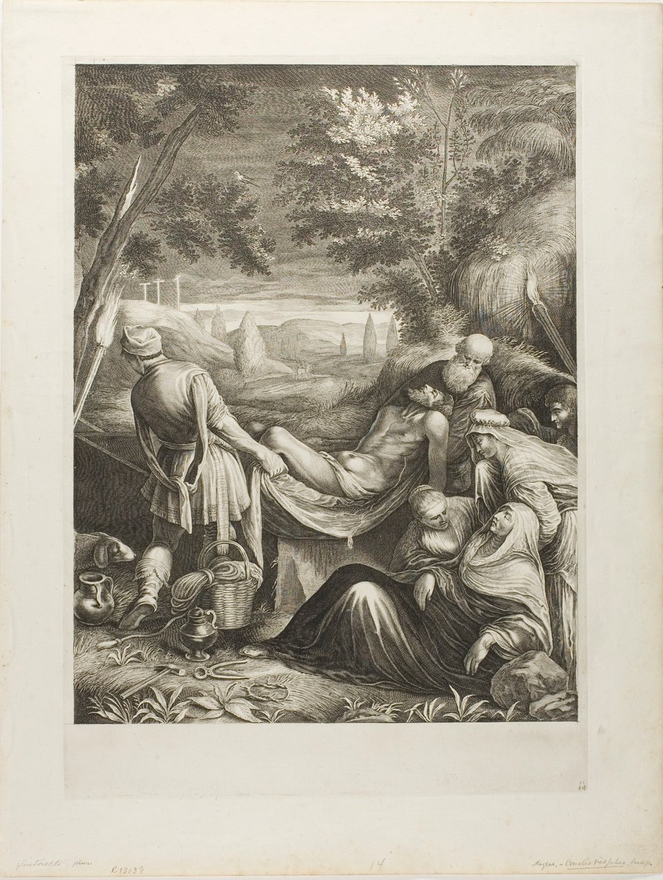 The Entombment by Cornelis Visscher