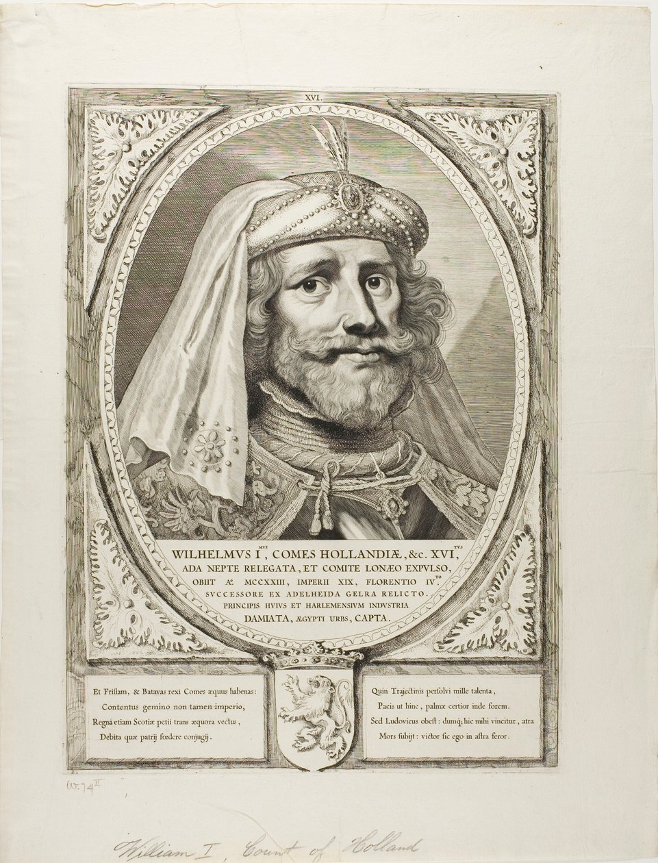 William I, from Principes Hollandiae, Zelandiae, et Frisiae by Cornelis Visscher