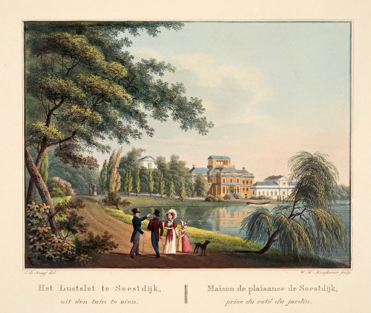 The Pleasure Palace at Soestdijk, seen from the garden, 1825 by Cornelis de Kruyff