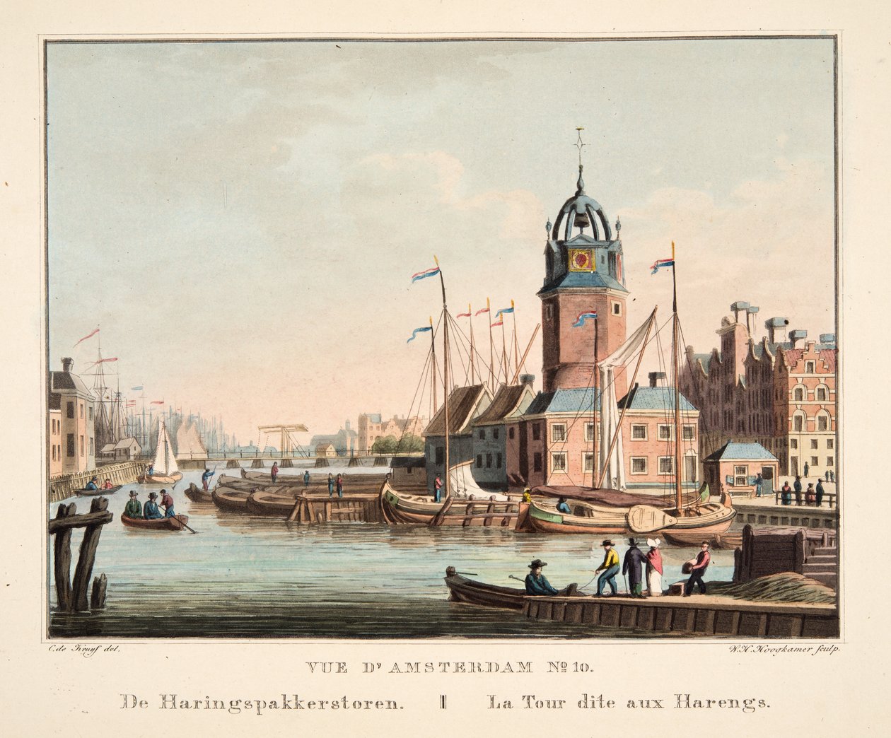 View of Amsterdam No.10. The Haringspakkerstoren. The Tower called Harengs, 1825 by Cornelis de Kruyff