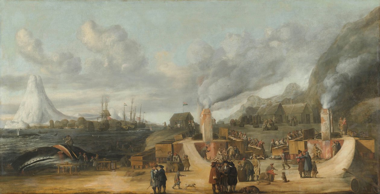 The Whale-oil Refinery near the Village of Smerenburg by Cornelis de Man