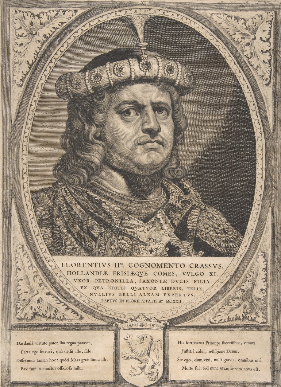 Floris II from the Series Counts and Countesses of Holland, Zeeland, and West-Frisia by Cornelis de Visscher