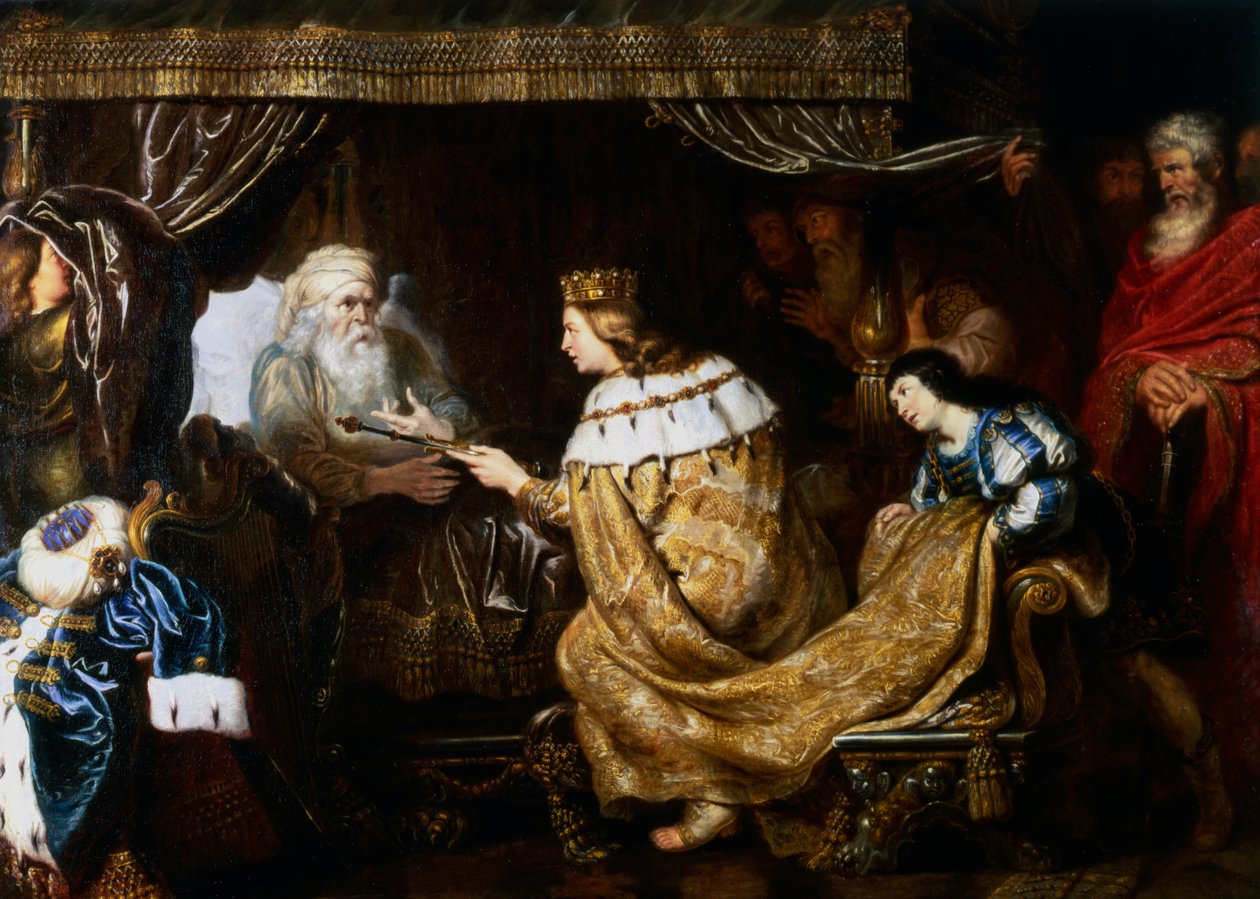 David Presenting the Sceptre to Solomon, early 17th century by Cornelis de Vos