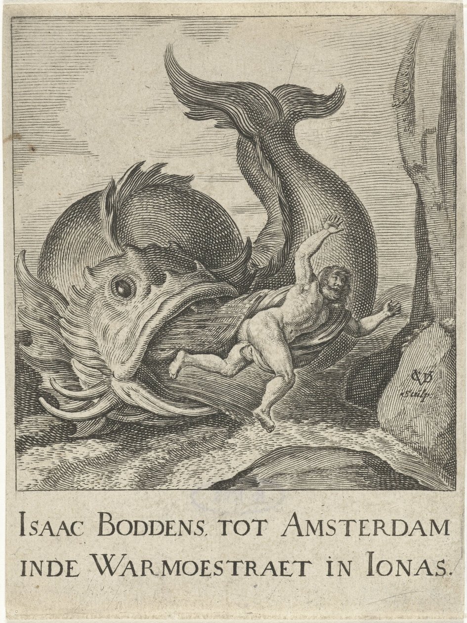 Jonah Spit Out by the Whale by Cornelis van Dalen (I)