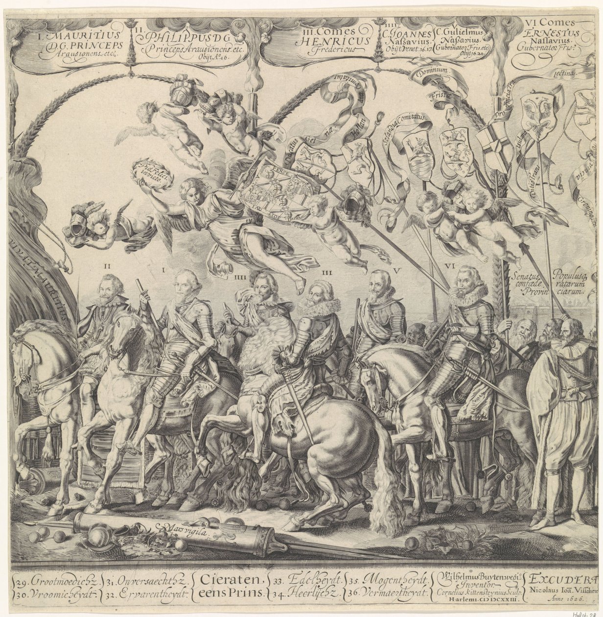 Triumphal Procession of William of Orange, Right Panel by Cornelis van Kittensteyn