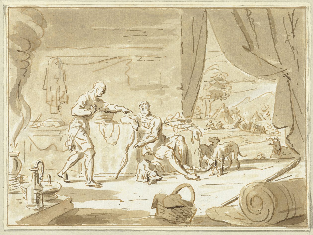 Esau Sells His Birthright to Jacob by Cornelis van Noorde