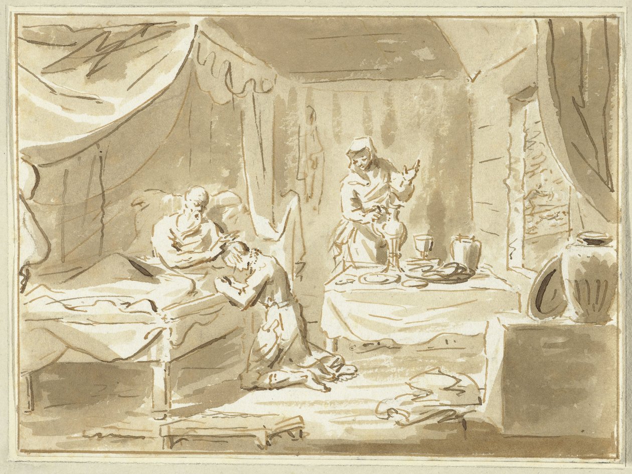 Jacob Receives the Blessing of Isaac by Cornelis van Noorde