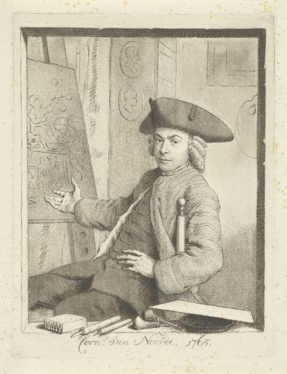 Self-Portrait of Cornelis van Noorde by Cornelis van Noorde