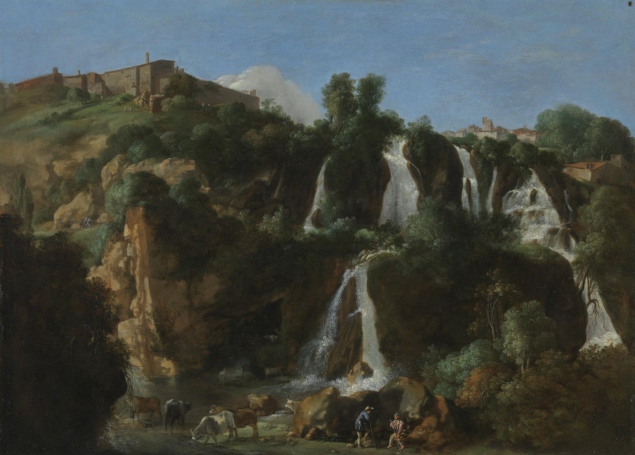 The Waterfalls of Tivoli by Cornelis van Poelenburch
